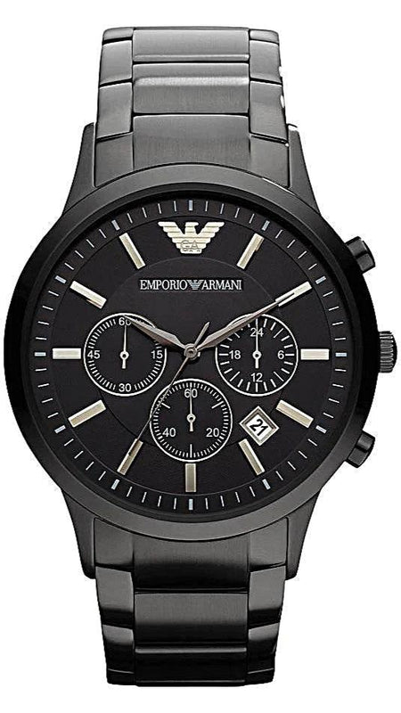  Shop Authentic Emporio Armani Ceramica Chronograph Black Dial Black Steel Strap Watch For Men - AR1451 - Luxxuri