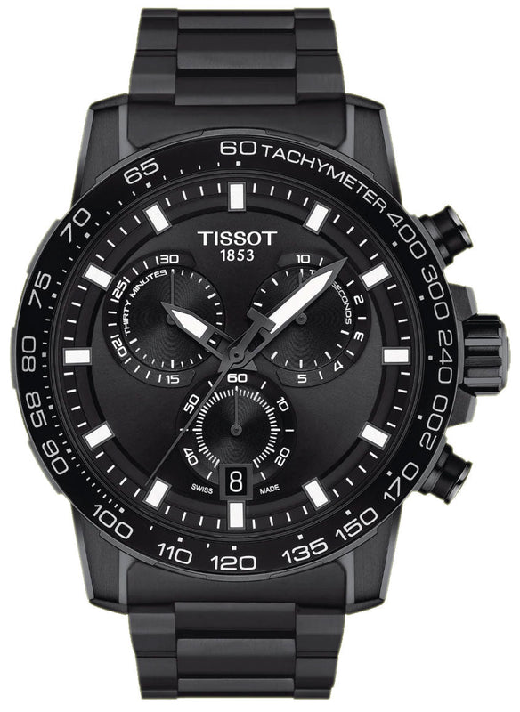  Shop Authentic Tissot Supersport Chrono Black Dial Black Steel Strap Watch For Men - T125.617.33.051.00 - Luxxuri