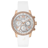  Shop Authentic Guess Sport White Dial White Rubber Strap Watch For Women - W0616L1 - Luxxuri