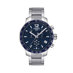  Shop Authentic Tissot Quickster Chronograph Blue Dial Watch For Men - T095.417.11.047.00 - Luxxuri