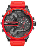  Shop Authentic Diesel Mr Daddy 2.0 Black Dial Red Steel Strap Watch For Men - DZ7370 - Luxxuri