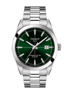  Shop Authentic Tissot Gentleman Powermatic 80 Silicium Green Dial Silver Steel Strap Watch For Men - T127.407.11.091.01 - Luxxuri