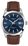  Shop Authentic Tissot Gentleman Powermatic 80 Silicium Blue Dial Brown Leather Strap Watch For Men - T127.407.16.041.00 - Luxxuri
