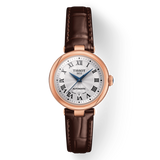  Shop Authentic Tissot Bellissima Automatic Silver Dial Brown Leather Strap Watch For Women - T126.207.36.013.00 - Luxxuri