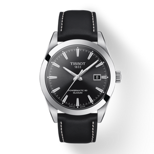  Shop Authentic Tissot Gentleman Powermatic 80 Silicium Black Dial Black Leather Strap Watch For Men - T127.407.16.051.00 - Luxxuri