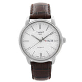  Shop Authentic Tissot Automatics III Steel White Dial Brown Leather Strap Watch For Men - T065.430.16.031.00 - Luxxuri