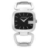  Shop Authentic Gucci G Gucci Black Dial Silver Steel Strap Watch For Women - YA125407 - Luxxuri