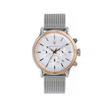  Shop Authentic Maserati Epoca White Dial Chronograph Silver Mesh Bracelet Watch For Men - R8873618009 - Luxxuri