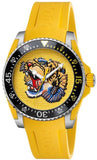  Shop Authentic Gucci Dive Tiger Yellow Dial Yellow Rubber Strap Watch For Men - YA136317 - Luxxuri