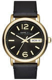  Shop Authentic Marc Jacobs Fergus Black Dial Black Leather Strap Watch for Women - MBM8651 - Luxxuri