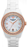  Shop Authentic Emporio Armani Ceramica Mother of Pearl Dial White Ceramic Dial Watch For Women - AR1472 - Luxxuri