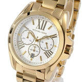  Shop Authentic Michael Kors Bradshaw Chronograph White Dial Gold Steel Strap Watch For Women - MK6266 - Luxxuri