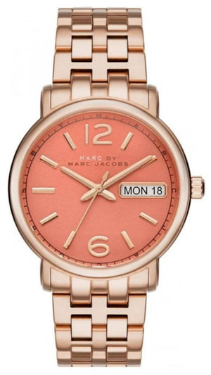  Shop Authentic Marc Jacobs Fergus Orange Dial Rose Gold Steel Strap Watch for Women - MBM8648 - Luxxuri
