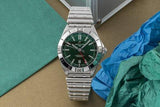  Shop Authentic Breitling Chronomat GMT 40 Green Dial Silver Steel Strap Watch for Men - A32398101L1A1 - Luxxuri