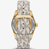  Shop Authentic Michael Kors Jaycie Quartz Gold Dial White Leather Strap Watch for Women - MK2861 - Luxxuri