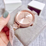  Shop Authentic Michael Kors Sofie Quartz Rose Gold Dial Rose Gold Steel Strap Watch For Women - MK3882 - Luxxuri