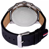  Shop Authentic Tommy Hilfiger Chase Chronograph Quartz Grey Dial Black Leather Strap Watch For Men - 1791488 - Luxxuri