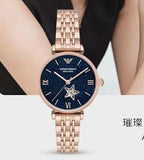  Shop Authentic Emporio Armani Meccanico Crystals Black Dial Rose Gold Steel Strap Watch For Women - AR60043 - Luxxuri