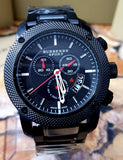  Shop Authentic Burberry Sport Chronograph Black Dial Black Steel Strap Watch for Men - BU7703 - Luxxuri