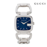 Shop Authentic Gucci G Gucci Blue Dial Silver Steel Strap Watch For Women - YA125405 - Luxxuri