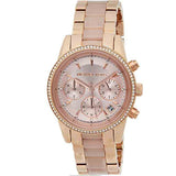  Shop Authentic Michael Kors Ritz Chronograph Rose Gold Dial Two Tone Steel Strap Watch for Women - MK6307 - Luxxuri