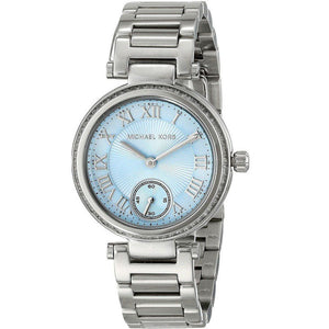  Shop Authentic Michael Kors Skylar Quartz Blue Dial Silver Steel Strap Watch For Women - MK5988 - Luxxuri