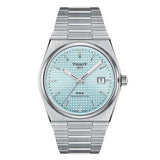  Shop Authentic Tissot PRX Powermatic 80 Ice Blue Tiffany Dial Silver Steel Strap Watch for Men - T137.407.11.351.00 - Luxxuri