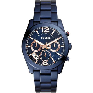  Shop Authentic Fossil Perfect Boyfriend Multifunction Blue Dial Blue Steel Strap Watch for Women - ES4093 - Luxxuri