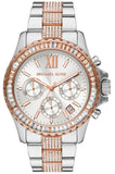  Shop Authentic Michael Kors Everest Chronograph Silver Dial Two Tone Steel Strap Watch For Women - MK6975 - Luxxuri