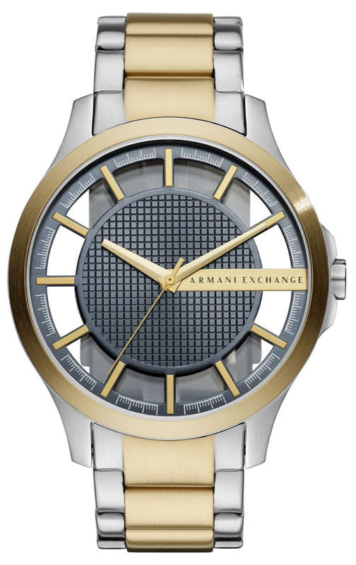  Shop Authentic Armani Exchange Hampton Chronograph Grey Dial Two Tone Steel Strap Watch For Men - AX2403 - Luxxuri