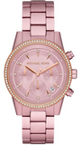  Shop Authentic Michael Kors Ritz Chronograph Rose Gold Dial Rose Gold Steel Strap Watch For Women - MK6753 - Luxxuri