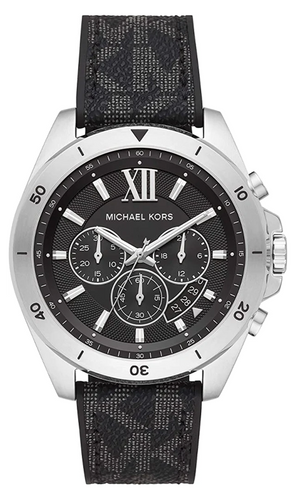 Shop Authentic Michael Kors Brecken Chronograph Black Dial Black Leather Strap Watch For Men - MK8850 - Luxxuri