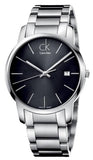  Shop Authentic Calvin Klein City Date Black Dial Silver Steel Strap Watch for Men - K2G2G143 - Luxxuri