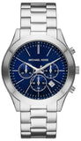  Shop Authentic Michael Kors Slim Runway Chronograph Blue Dial Silver Steel Strap Watch For Men - MK8917 - Luxxuri