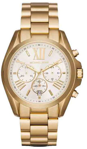  Shop Authentic Michael Kors Bradshaw Chronograph White Dial Gold Steel Strap Watch For Women - MK6266 - Luxxuri