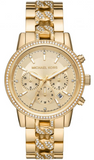  Shop Authentic Michael Kors Ritz Chronograph Gold Dial Gold Steel Strap Watch For Women - MK6937 - Luxxuri