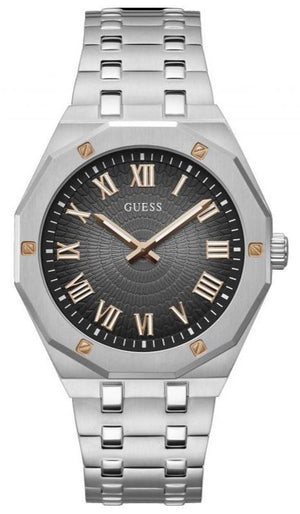  Shop Authentic Guess Asset Quartz Black Dial Silver Steel Strap Watch For Men - GW0575G1 - Luxxuri