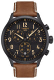  Shop Authentic Tissot Chrono XL Quartz Black Dial Brown Leather Strap Watch For Men - T116.617.36.052.03 - Luxxuri