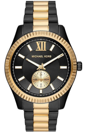  Shop Authentic Michael Kors Lexington Quartz Black Dial Two Tone Steel Strap Watch For Men - MK8948 - Luxxuri
