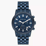  Shop Authentic Michael Kors Hutton Chronograph Blue Dial Blue Steel Strap Watch For Men - MK9088 - Luxxuri