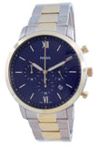  Shop Authentic Fossil Neutra Chronograph Blue Dial Two Tone Steel Strap Watch for Men - FS5706 - Luxxuri