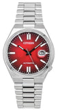  Shop Authentic Citizen Tsuyosa Automatic Red Dial Silver Steel Strap Watch For Men - NJ0150-56W - Luxxuri