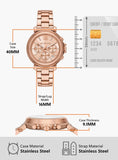  Shop Authentic Michael Kors Maren Chronograph Rose Gold Dial Rose Gold Steel Strap Watch for Women - MK7494 - Luxxuri
