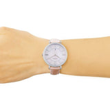  Shop Authentic Fossil Jacqueline Blush Mother of Pearl Dial Pink Leather Strap Watch for Women - ES4151 - Luxxuri
