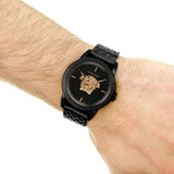  Shop Authentic Versace Palazzo Empire Quartz Black Dial Black Steel Strap Watch For Men - VEDB00518 - Luxxuri