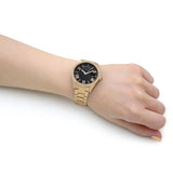  Shop Authentic Guess Luna Diamonds Black Dial Gold Steel Strap Watch for Women - GW0307L2 - Luxxuri