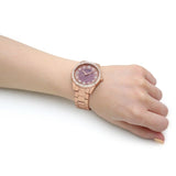  Shop Authentic Guess Glitter Diamonds Pink Dial Rose Gold Steel Strap Watch for Women - GW0405L3 - Luxxuri