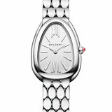  Shop Authentic Bvlgari Serpenti Seduttori Quartz White Dial Silver Steel Strap Watch for Women - SERPENTI103141 - Luxxuri