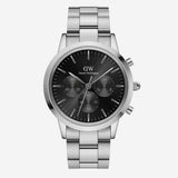  Shop Authentic Daniel Wellington Iconic Chronograph Link Black Dial Silver Steel Strap Watch For Men  - DW00100645 - Luxxuri