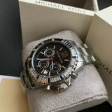  Shop Authentic Michael Kors Everest Chronograph Black Dial Silver Steel Strap Watch For Women - MK5753 - Luxxuri